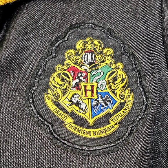Harry Potter Hogwarts Kids Deluxe Costume Robe House Crests Hufflepuff Disguise - Picture 5 of 11